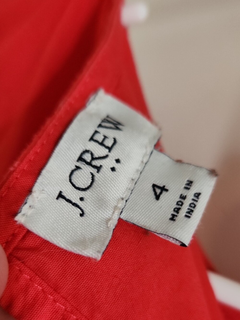 J. Crew Coral-Red Women's Top - Picture 3 of 5